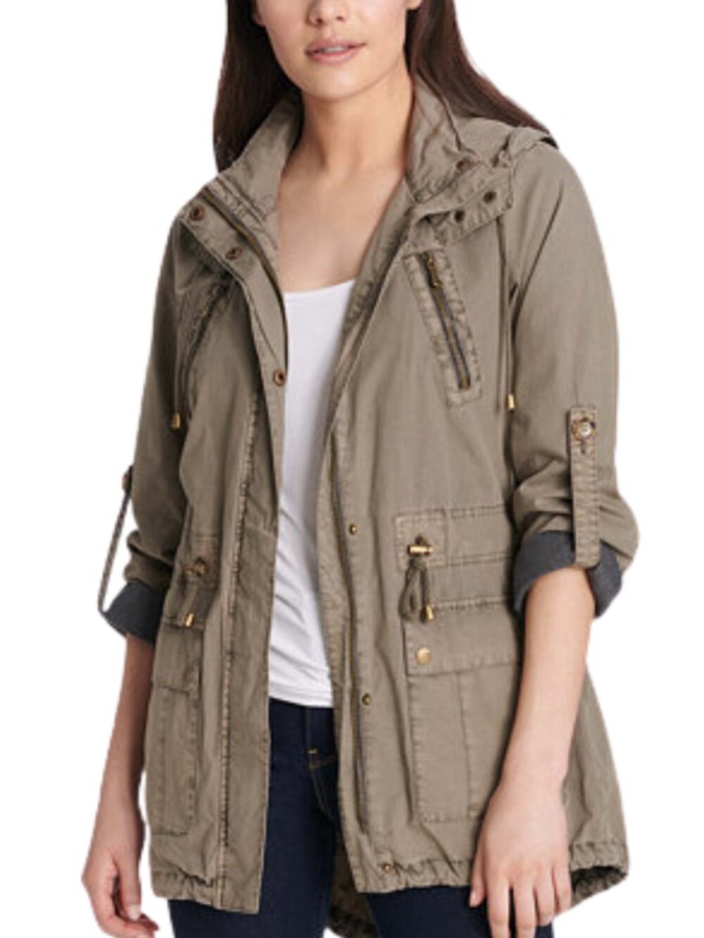 Levi’s Lightweight Hooded Military Utility Anorak Jacket – Women’s